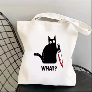 Innocent Yet Guilty Black Cat Tote Bag