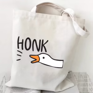 HONK Goose Canvas Tote Bag