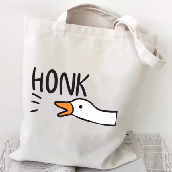 HONK Goose Canvas Tote Bag