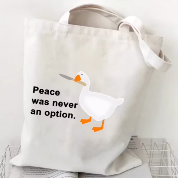 Chaotic Goose Canvas Tote Bag
