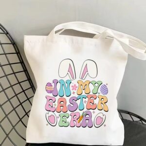 In My Easter Era Rabbit Ears Canvas Tote Bag