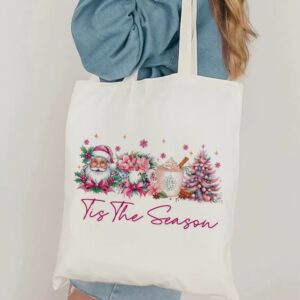 Tis the Season Christmas Canvas Tote Bag